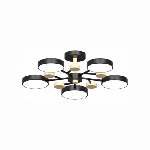 Люстра на штанге LED4U L3204-620 BK изображение в интернет-магазине Cramer Light