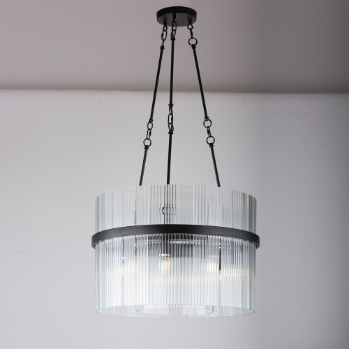Подвесная люстра DeLight Collection MD2313-8A matt black изображение в интернет-магазине Cramer Light