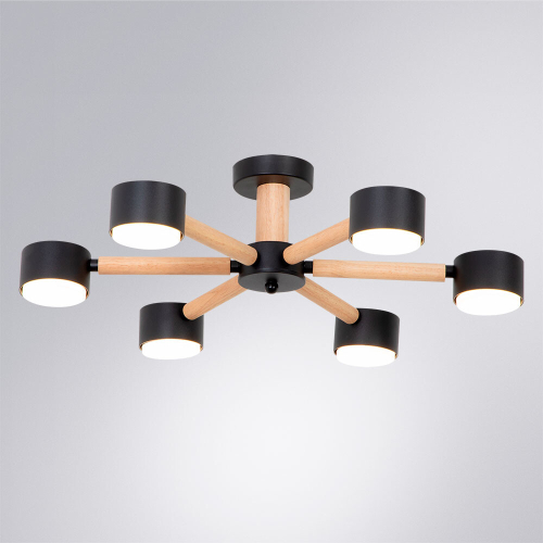 Потолочные люстры Arte Lamp Tenda A1624PL-6BK изображение в интернет-магазине Cramer Light фото 2