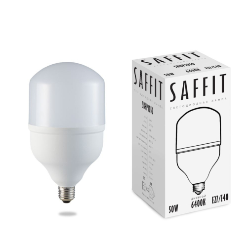 Лампа светодиодная Saffit SBHP1050 E27-E40 50W 6400K 55095 изображение в интернет-магазине Cramer Light
