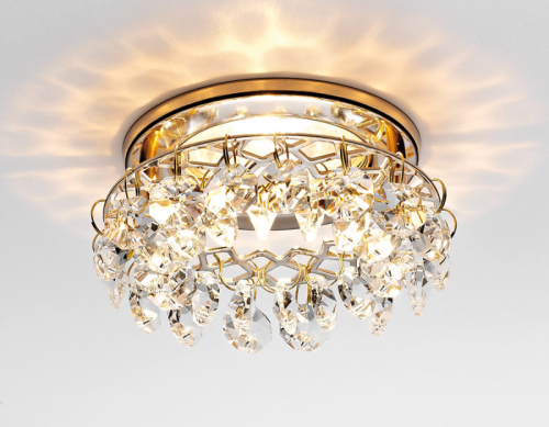 Встраиваемый светильник Ambrella Light K7070 CL/G изображение в интернет-магазине Cramer Light