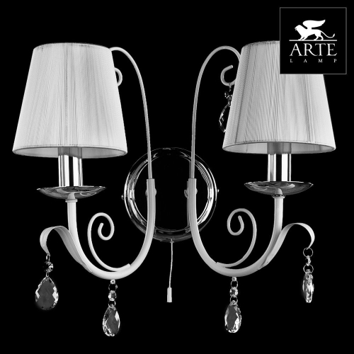 Бра Arte Lamp Romana Snow A1743AP-2WH дополнительное фото фото 4