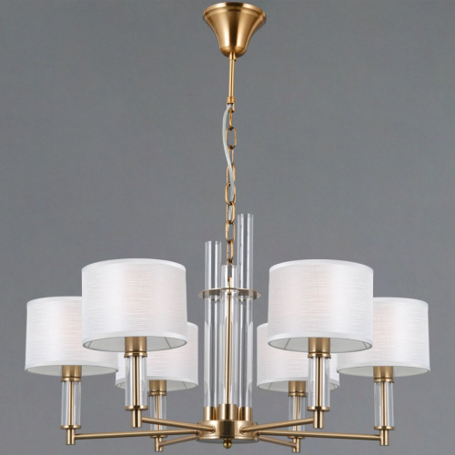 Подвесная люстра Illumico IL0755-6PSQ-25 BRASS GENOA изображение в интернет-магазине Cramer Light