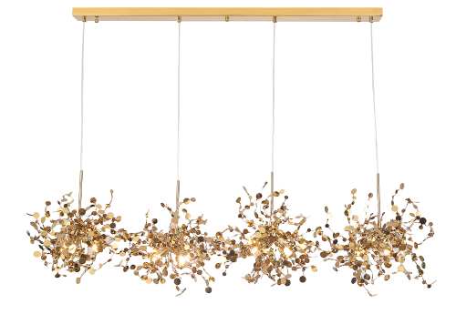 Подвесная люстра Crystal Lux GARDEN SP3х4 L1600 GOLD изображение в интернет-магазине Cramer Light фото 2