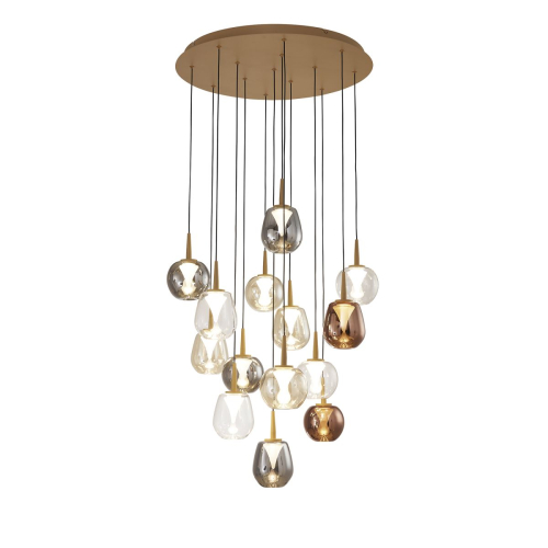 Каскадная люстра Mantra Andromeda 8935+14PL изображение в интернет-магазине Cramer Light