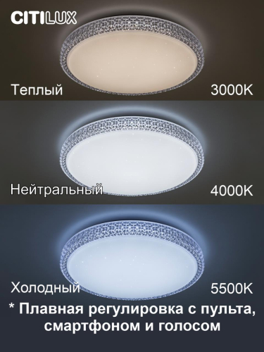Потолочный светодиодный светильник Citilux Альпина Смарт CL718A40G изображение в интернет-магазине Cramer Light фото 12