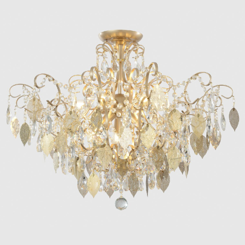Потолочная люстра Crystal Lux ESMIRALDA PL9 GOLD изображение в интернет-магазине Cramer Light фото 7