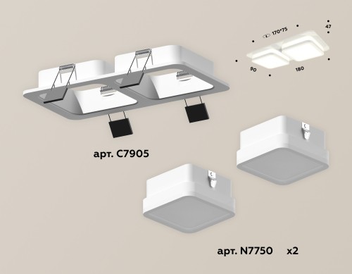 Встраиваемый светильник Ambrella Light Techno XC7905012 (C7905, N7750) изображение в интернет-магазине Cramer Light фото 2