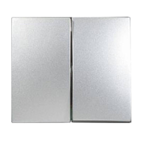 Лицевая панель Legrand Valena выключателя двухклавишного алюминий 770252 дополнительное фото