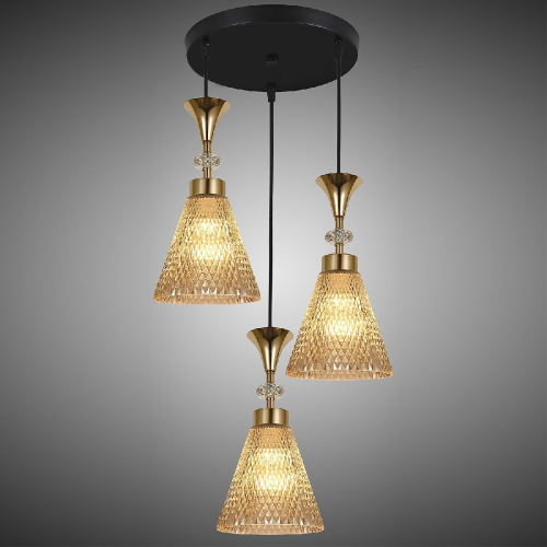 Подвесной светильник Reluce 02005-0.9-03 AMBER изображение в интернет-магазине Cramer Light фото 3