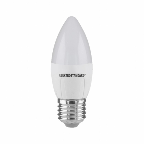 Лампа светодиодная Elektrostandard E27 6W 6500K свеча матовая 4690389056413 изображение в интернет-магазине Cramer Light