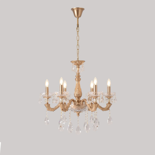 Подвесная люстра Crystal Lux ELIZABETH SP6 BRASS изображение в интернет-магазине Cramer Light фото 4