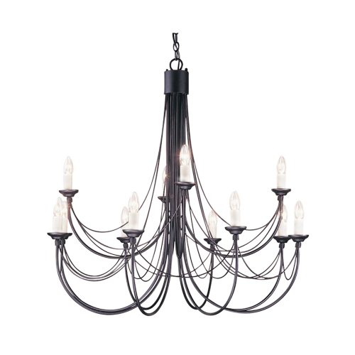 Подвесная люстра Elstead Lighting CB12-BLACK изображение в интернет-магазине Cramer Light