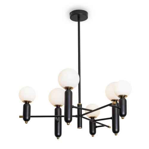 Люстра на штанге Freya Offa FR5559PL-06B изображение в интернет-магазине Cramer Light фото 5