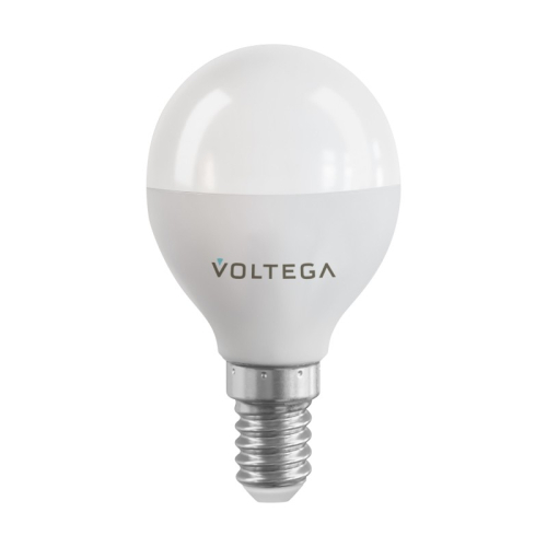Лампа светодиодная Voltega E14 5W 2700К шар матовый 2428 изображение в интернет-магазине Cramer Light