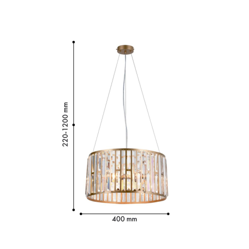 Подвесная люстра F-Promo Prismata 4483-5P изображение в интернет-магазине Cramer Light фото 3