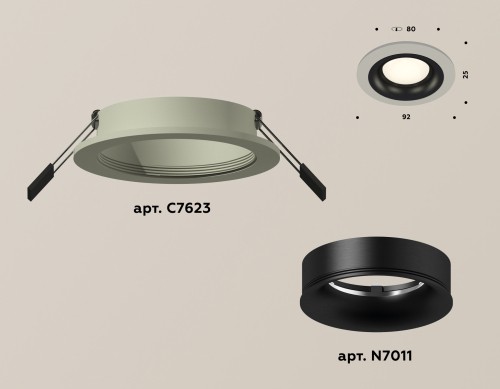 Встраиваемый светильник Ambrella Light Techno XC7623002 (C7623, N7011) изображение в интернет-магазине Cramer Light фото 2