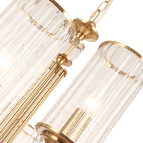 Подвесная люстра Crystal Lux GLORIA SP9 BRASS изображение в интернет-магазине Cramer Light фото 5