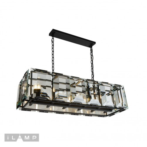 Подвесная люстра iLamp Panorama 6109L-100 BK изображение в интернет-магазине Cramer Light фото 2
