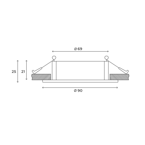 Встраиваемый светильник Hesby Lighting Atlas HSBL_0086 изображение в интернет-магазине Cramer Light фото 4