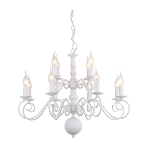Подвесная люстра Arte Lamp A1129LM-12WH изображение в интернет-магазине Cramer Light фото 2