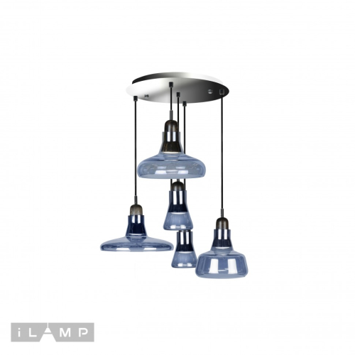 Подвесной светильник iLamp Puro AP9006-5 BL изображение в интернет-магазине Cramer Light фото 3