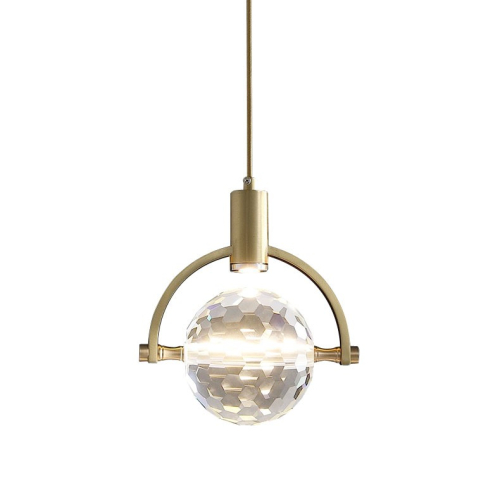 Подвесной светильник DeLight Collection 2121P/A brass/clear изображение в интернет-магазине Cramer Light