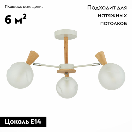 Потолочная люстра Evoluce Catania SLE220702-03 изображение в интернет-магазине Cramer Light фото 2