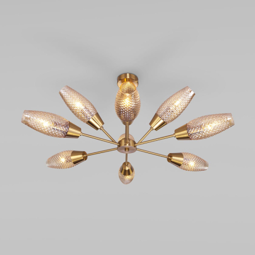 Потолочная люстра Eurosvet Thalia 60140/9 золото изображение в интернет-магазине Cramer Light