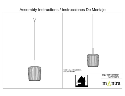 Подвесной светильник без основания Mantra Dubai 9419 изображение в интернет-магазине Cramer Light фото 3