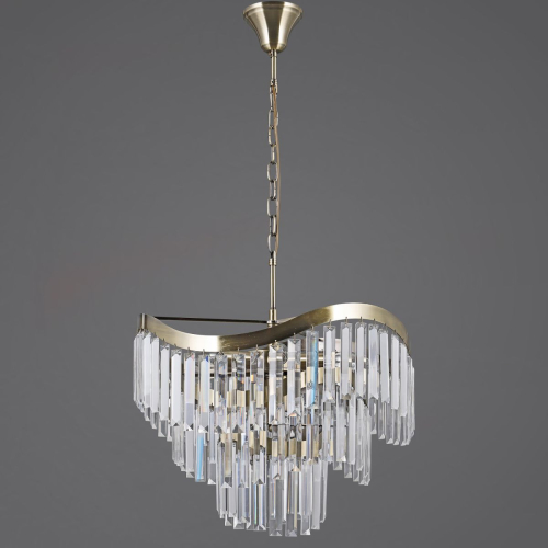 Подвесная люстра Illumico IL3475-8PSQ-25AB ELITE изображение в интернет-магазине Cramer Light