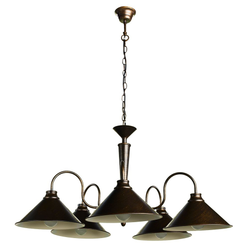 Подвесная люстра Arte Lamp Cone A9330LM-5BR изображение в интернет-магазине Cramer Light фото 4