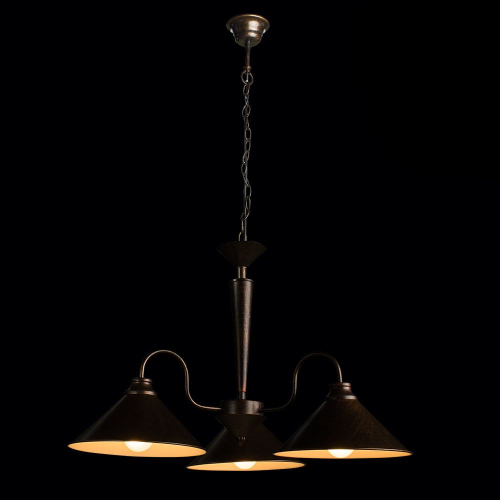 Подвесная люстра Arte Lamp Cone A9330LM-3BR изображение в интернет-магазине Cramer Light фото 4