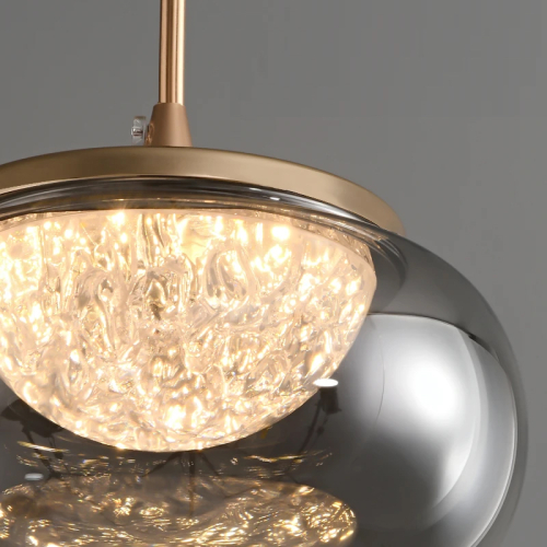 Подвесной светильник Delight Collection MT9128-1H gold/smoke изображение в интернет-магазине Cramer Light фото 9