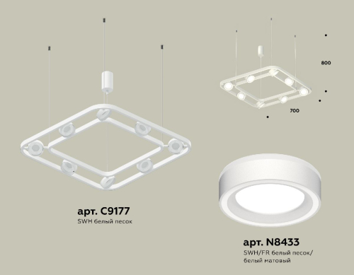 Подвесная люстра Ambrella Light Traditional (C9177, N8433) XB9177151 изображение в интернет-магазине Cramer Light фото 2