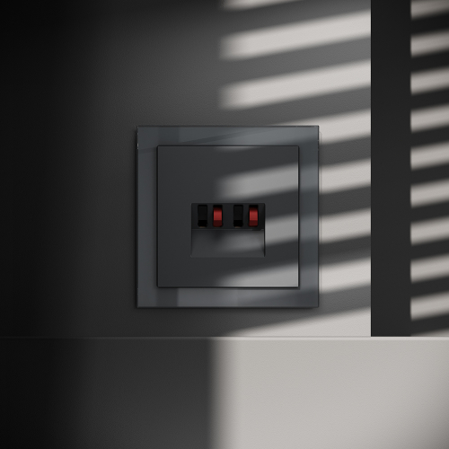 Розетка акустическая Voltum S70 VLS060307 (графит) дополнительное фото фото 2