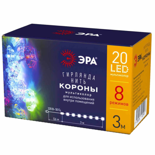 Светодиодная гирлянда ЭРА ENIN-3K Б0041898 дополнительное фото