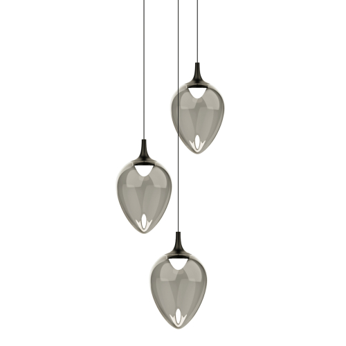Подвесной светильник Delight Collection MD24001012-3A black/smoky изображение в интернет-магазине Cramer Light