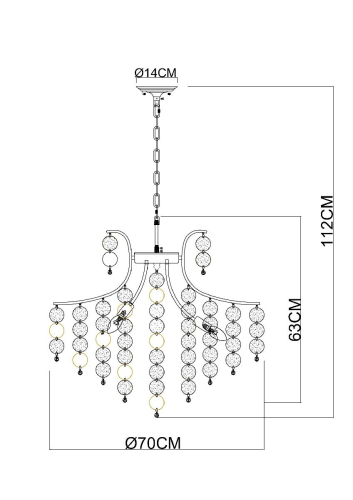 Подвесная люстра Arte Lamp Pipirima A4089LM-8AB изображение в интернет-магазине Cramer Light фото 2