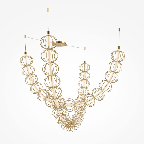 Подвесная люстра Maytoni Golden Cage MOD216PL-L55G3K изображение в интернет-магазине Cramer Light фото 4