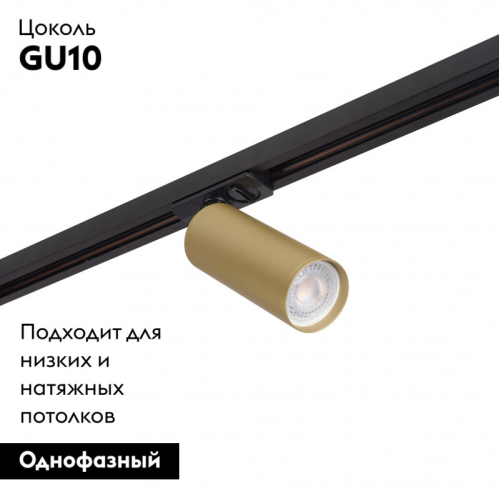 Трековый светодиодный светильник Denkirs Tube DK6202-BG изображение в интернет-магазине Cramer Light фото 2