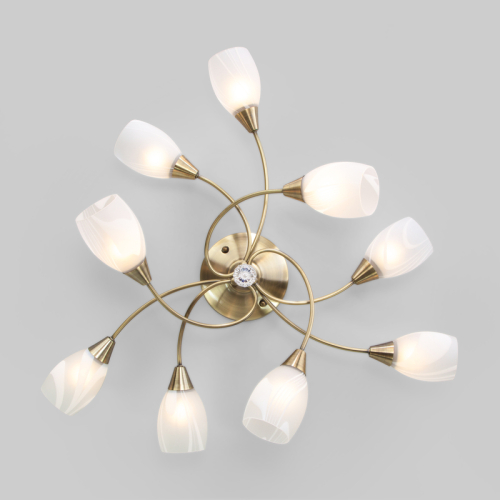 Потолочная люстра Eurosvet Virginia 2275/9 античная бронза изображение в интернет-магазине Cramer Light фото 5