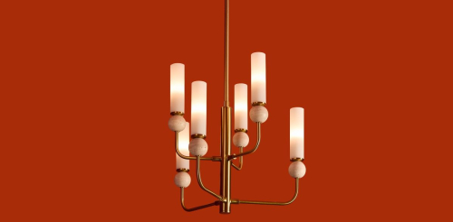 Люстра на штанге Freya Sunspot FR5482CL-06BS1 изображение в интернет-магазине Cramer Light фото 4