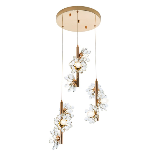 Подвесная люстра Modelux ML.1855.9 GD изображение в интернет-магазине Cramer Light