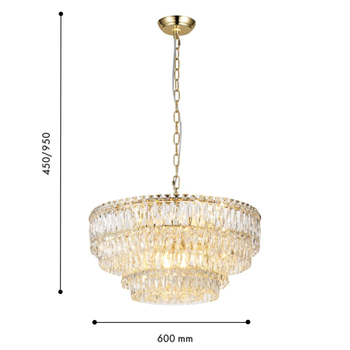Подвесная люстра Favourite Adamas 4781-12P изображение в интернет-магазине Cramer Light фото 6