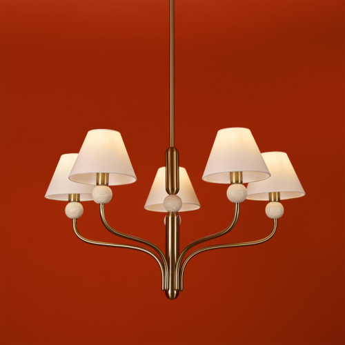 Люстра на штанге Freya Aurelia FR2058PL-05BS изображение в интернет-магазине Cramer Light фото 6