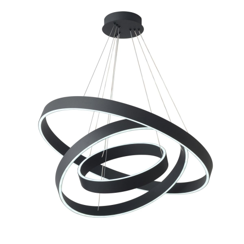 Подвесная люстра Crystal Lux TRON SP158W LED BLACK изображение в интернет-магазине Cramer Light фото 4