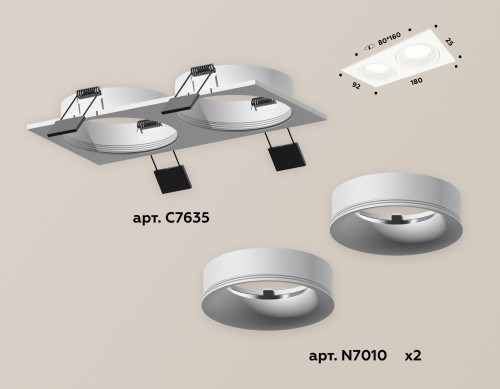 Встраиваемый светильник Ambrella Light Techno XC7635001 (C7635, N7010) изображение в интернет-магазине Cramer Light фото 3