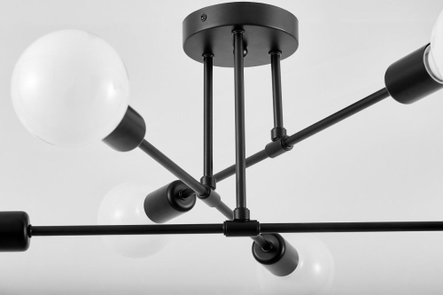 Потолочная люстра Lampit Nova TC 2010-6 BK изображение в интернет-магазине Cramer Light фото 3