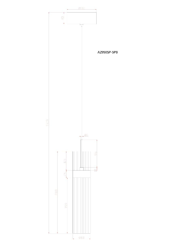 Подвесной светильник Arte Lamp Misty A2950SP-5PB изображение в интернет-магазине Cramer Light фото 2